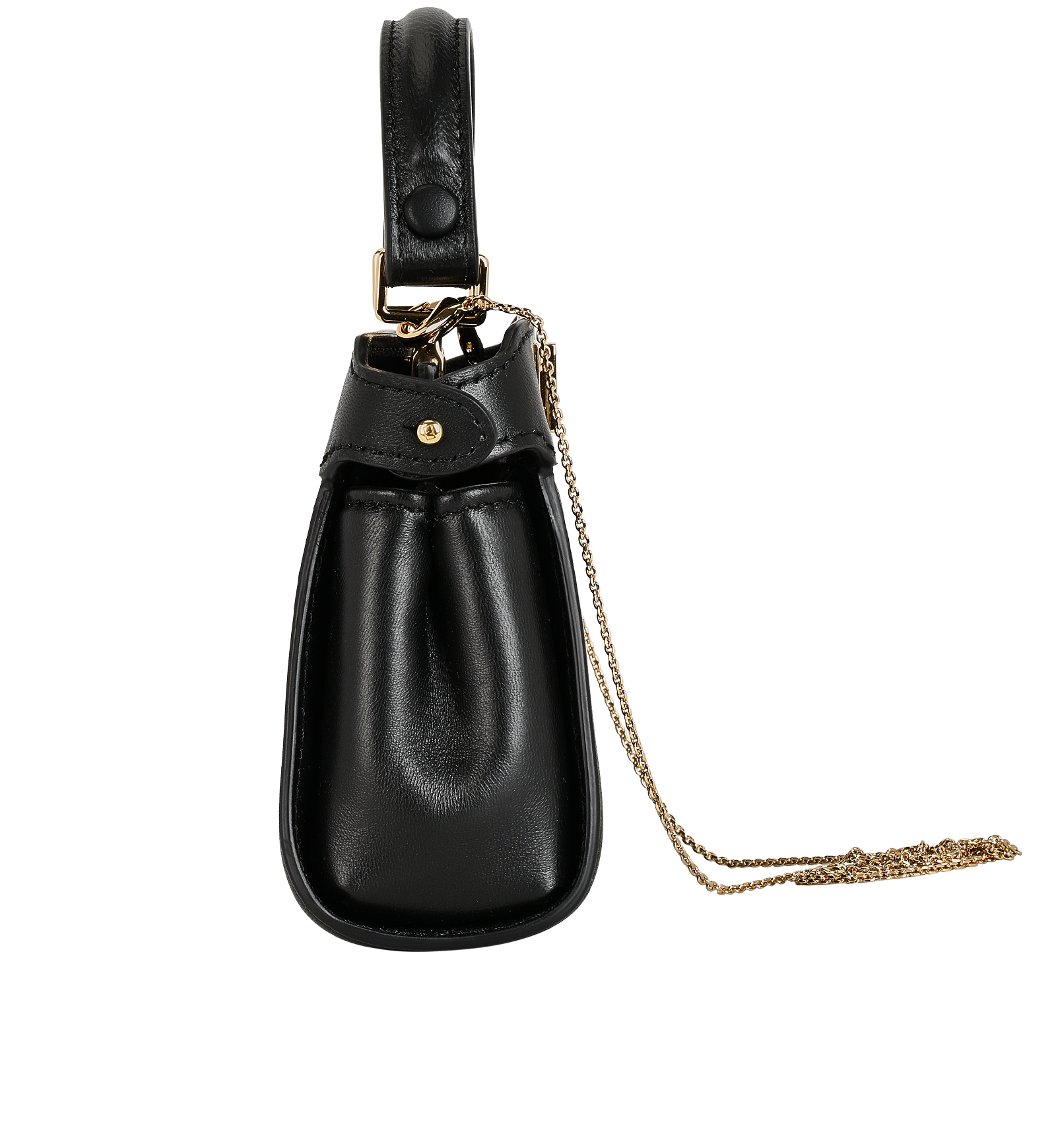Nano Peekaboo, &pound;820, Handbags, Black, Leather, Bottom view